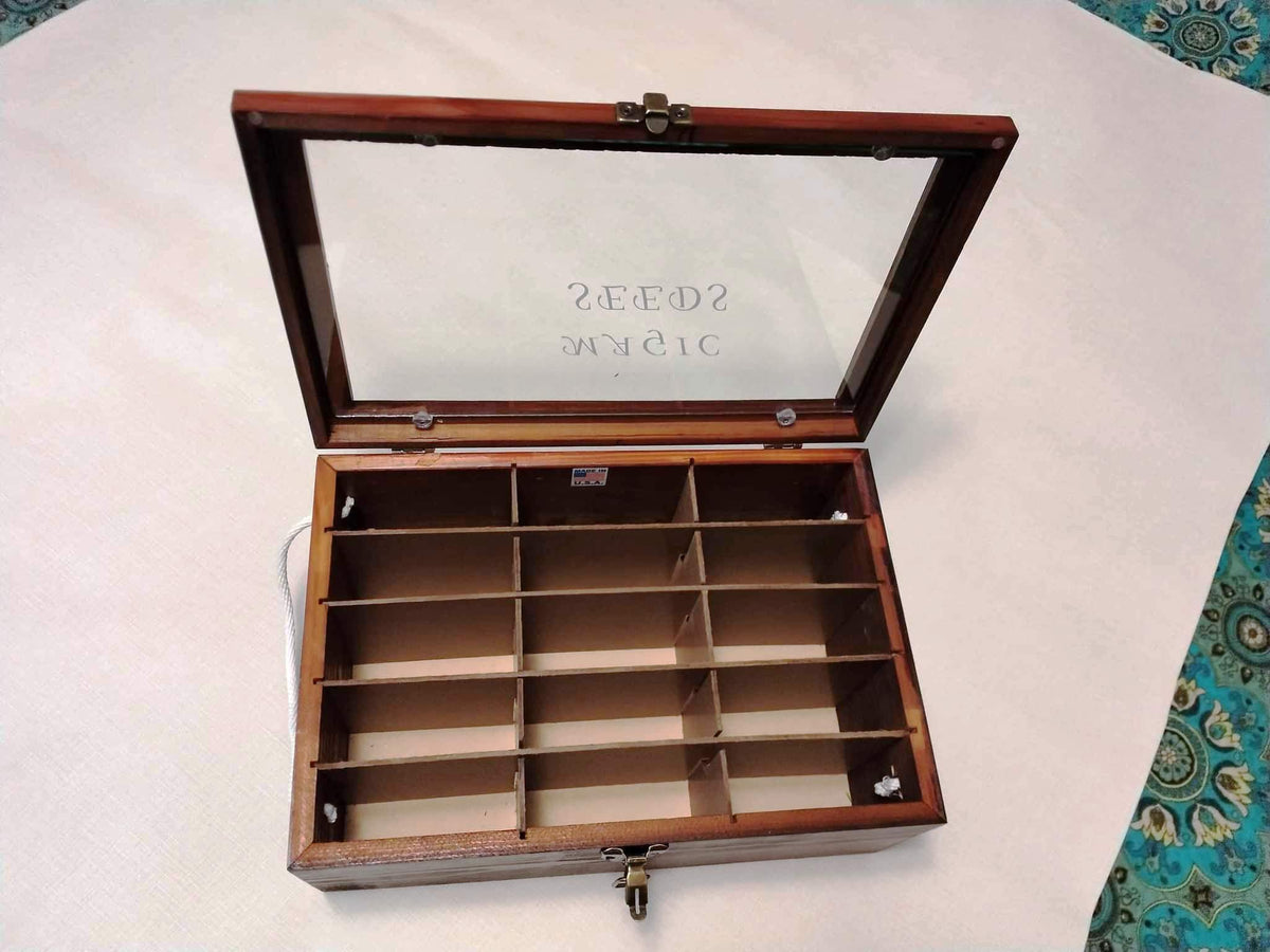 Wooden Seed Box, Seed Storage Box, DIY Seed Box Seed Packet Storage, Garden Seed Organizer, Seed Saver Box, Seed Box, Seed Gift Box