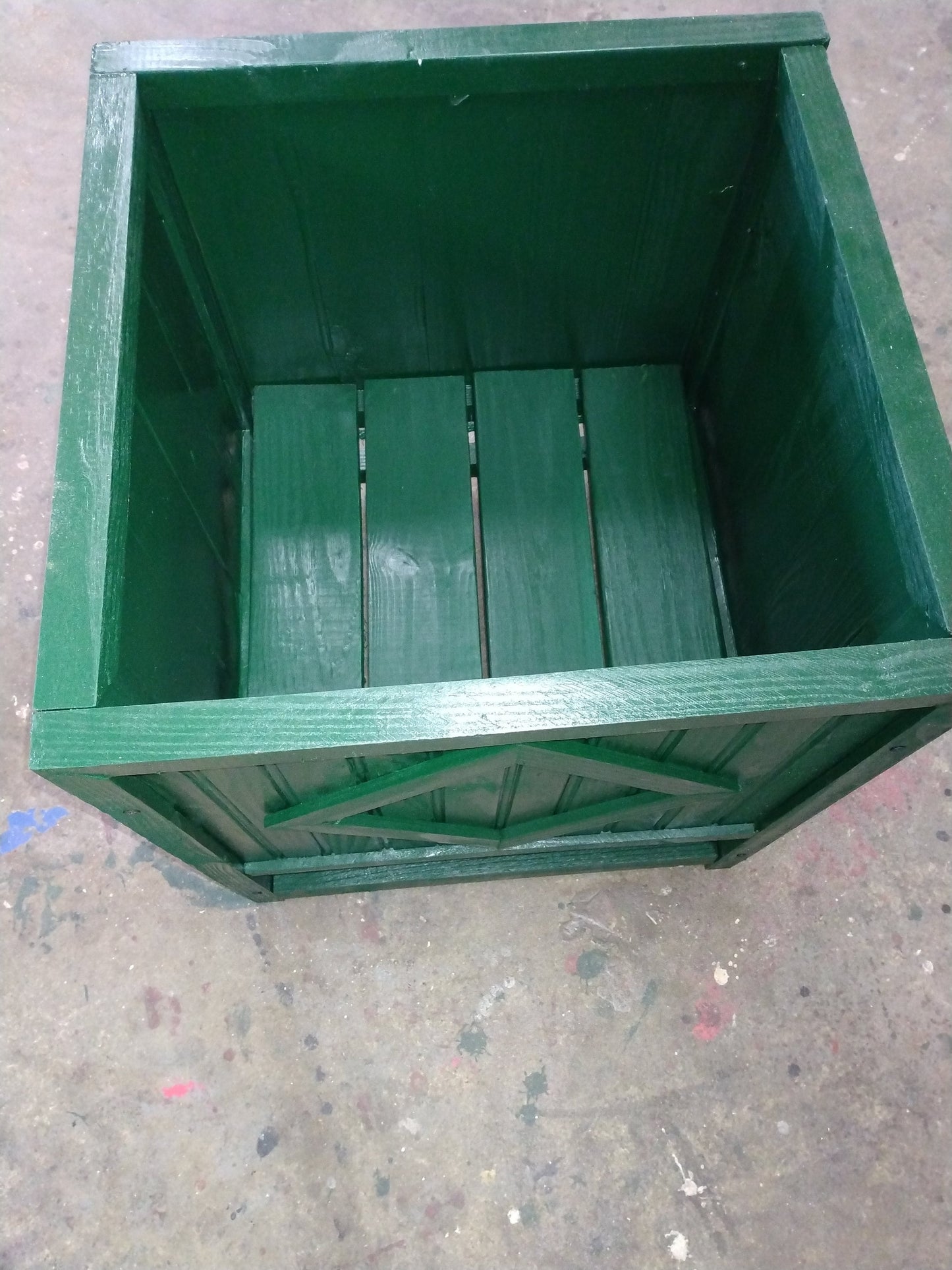 Decorative Planter Box 20" Crossbuck, Wooden Planter Box Large Planter Box, Wooden Planter, Wood Planter Box, 0utdoor Planter