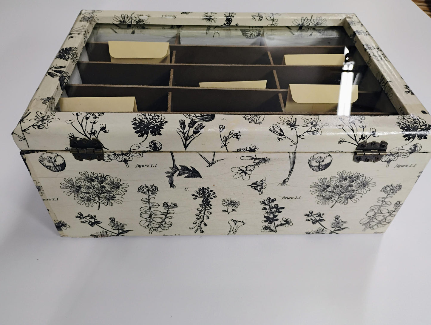 Emerson Wooden Seed Box, Seed Storage Box, DIY Seed Box Seed Packet Storage, Garden Seed Organizer, Seed Saver Box, Seed Box, Seed Gift Box