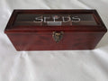 Seed Box | Handcrafted wooden seed saver |Cherry Stained  | Environmental Friendly garden accessory