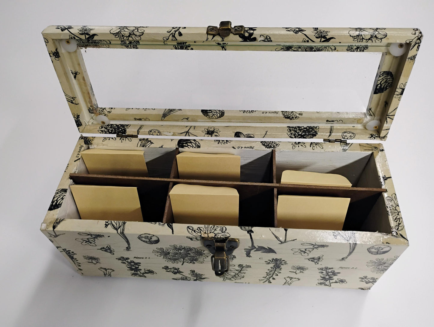 Emerson  Small Wooden Seed Box, Seed Storage Box, DIY Seed Box Seed Packet Storage, Garden Seed Organizer, Seed Saver Box, Seed Box,
