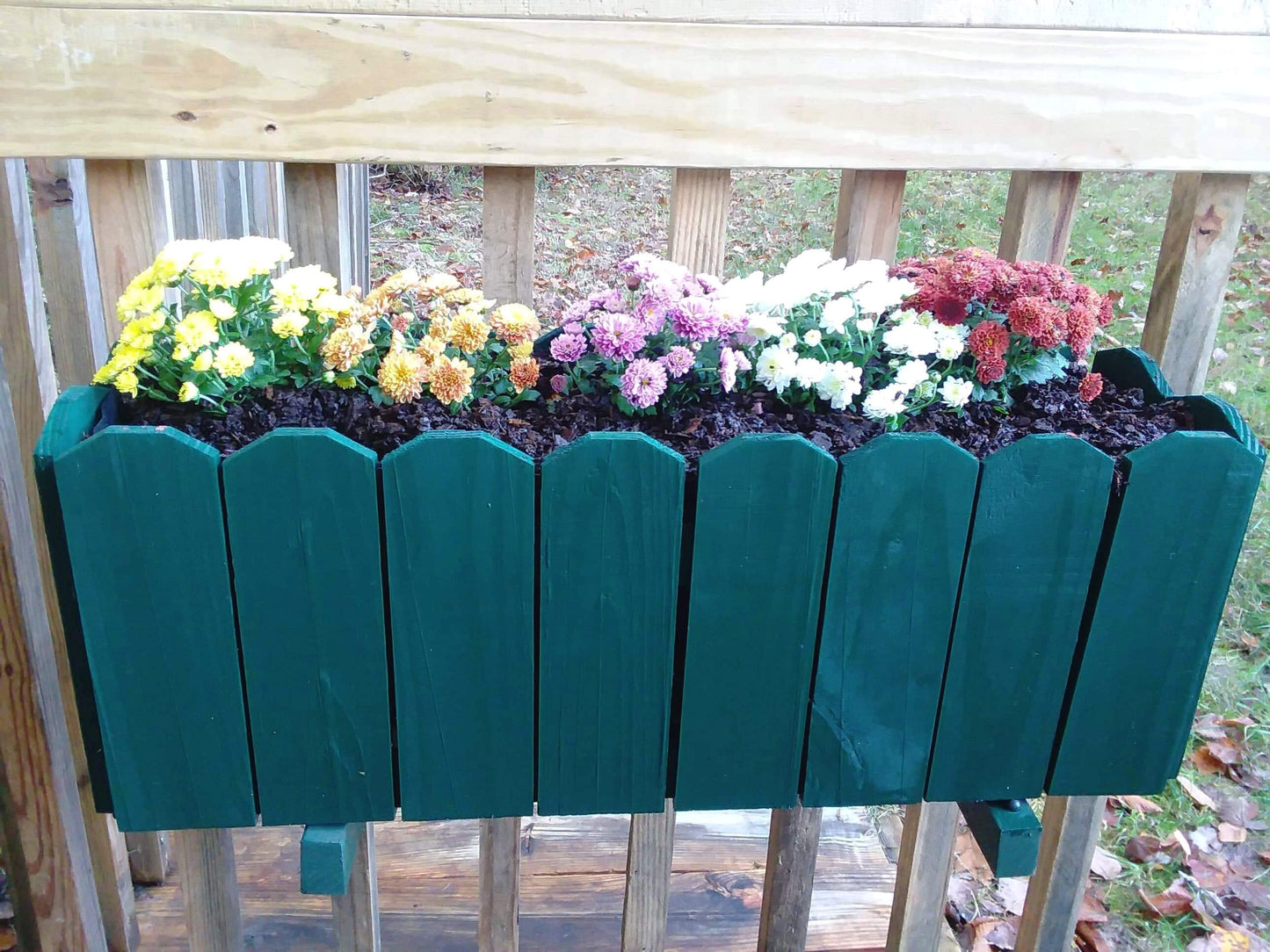 Window Box  Wood Planter Dog Ear
