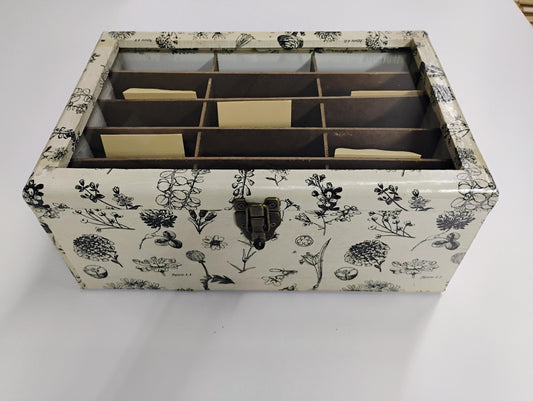 Emerson Wooden Seed Box, Seed Storage Box, DIY Seed Box Seed Packet Storage, Garden Seed Organizer, Seed Saver Box, Seed Box, Seed Gift Box