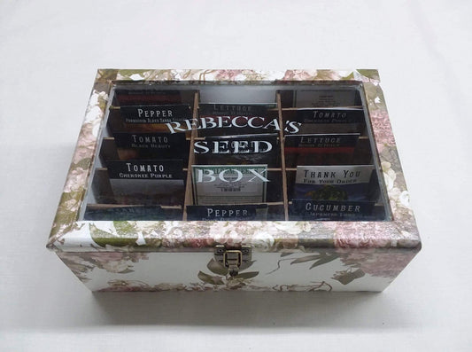 Seed Box "Rebecca" Seed Library, Seed saver