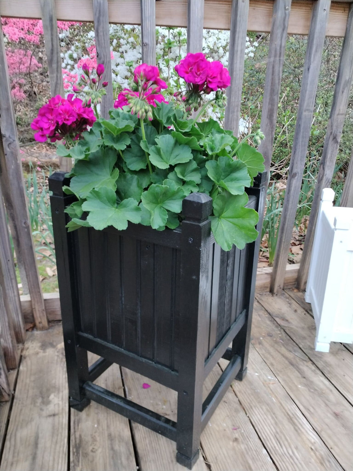 Planter 14 X 24 Bottom Cambridge Wood Planter, Outdoor Planter
