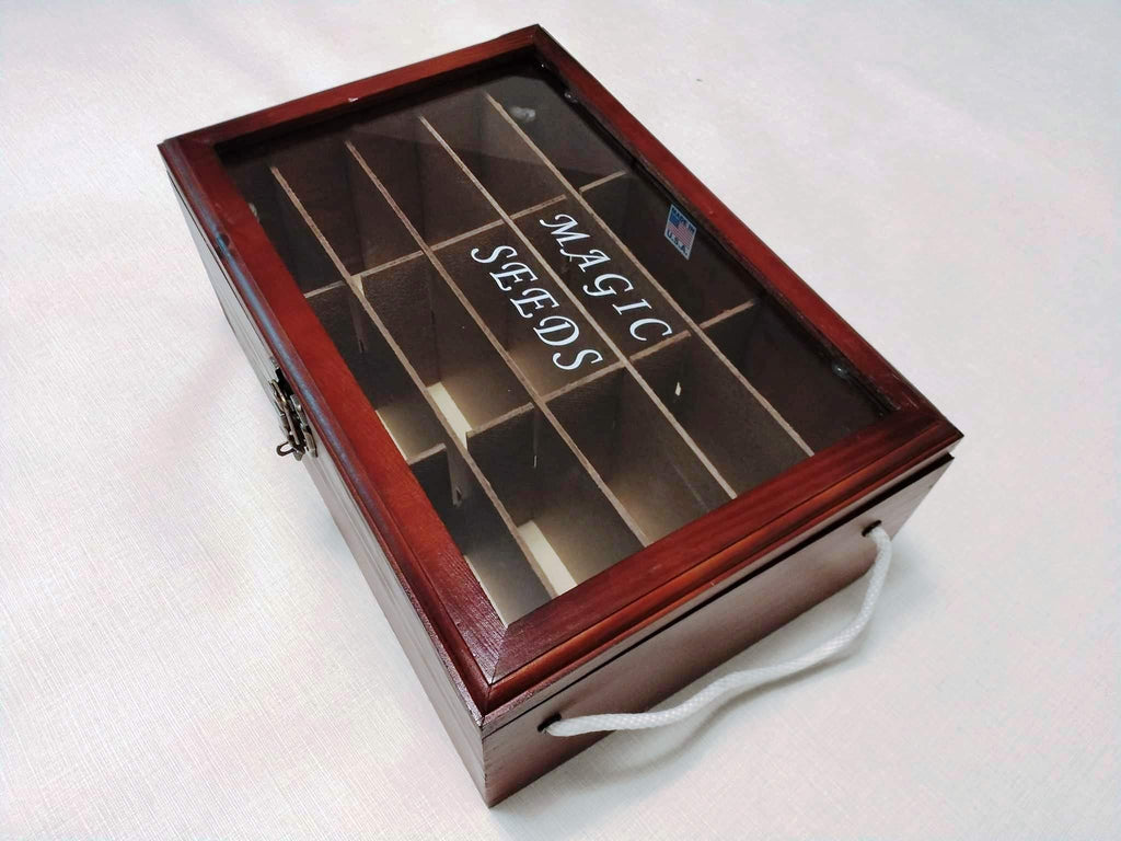 Wooden Seed Box, Seed Storage Box, DIY Seed Box Seed Packet Storage, Garden Seed Organizer, Seed Saver Box, Seed Box, Seed Gift Box