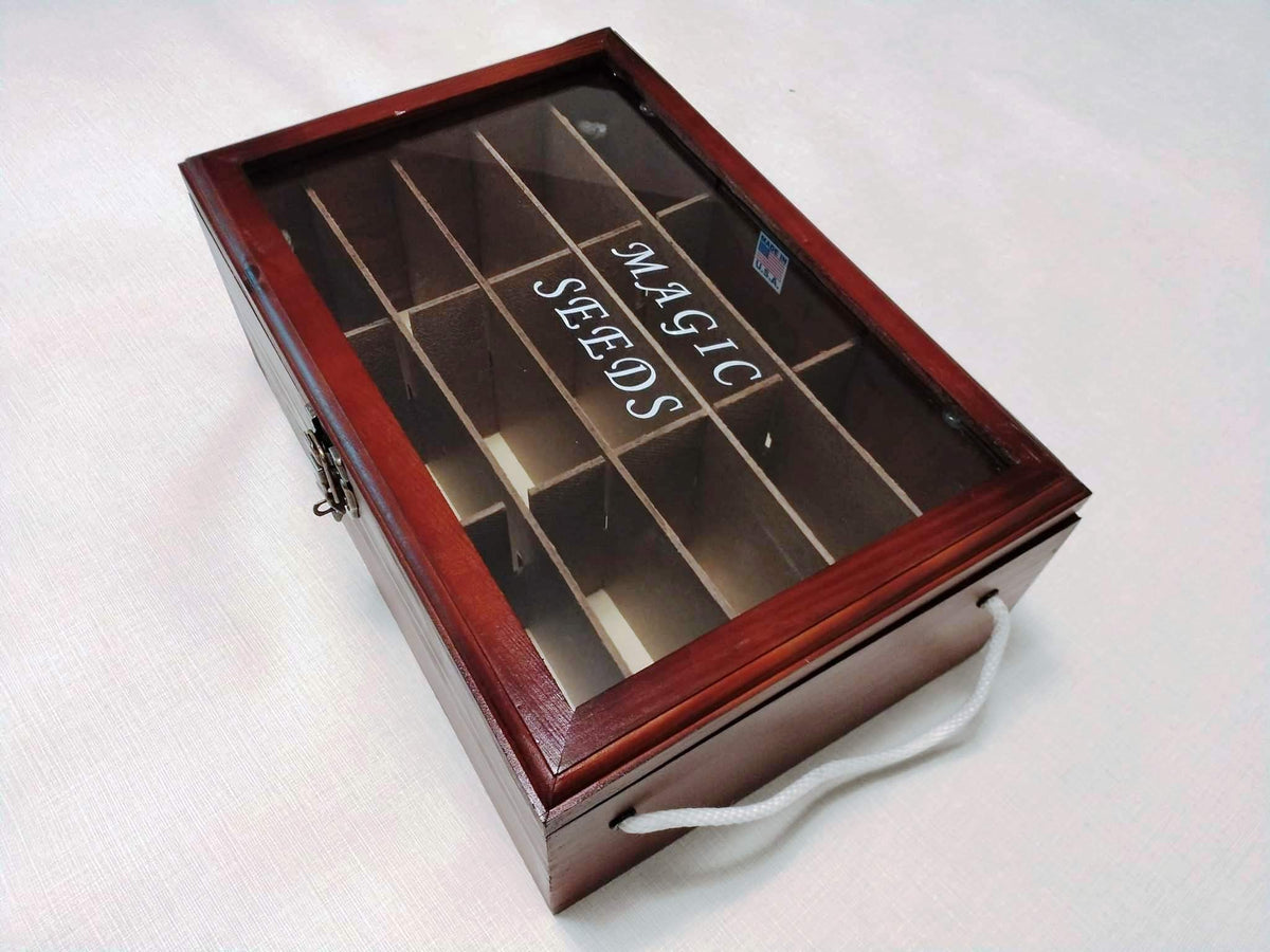 Wooden Seed Box, Seed Storage Box, DIY Seed Box Seed Packet Storage, Garden Seed Organizer, Seed Saver Box, Seed Box, Seed Gift Box